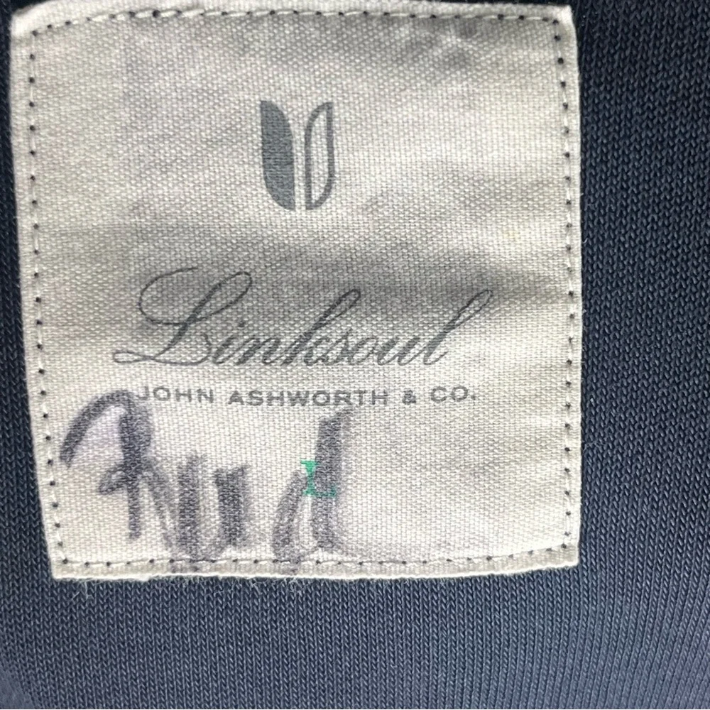 Linksoul Men's Greenskeeper Full Zip Layer Navy‎ Blue Size Large
